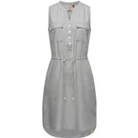 Ragwear Shirtkleid Roisin Denim stylisches Sommerkleid mit Bindeband
