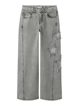 NAME IT - NKFBELLA SKATER DESTROY JEANS 5288-IM Light Grey Denim - Gr. - 128
