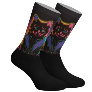Lustig bedruckte lange Socken für Herren und Damen