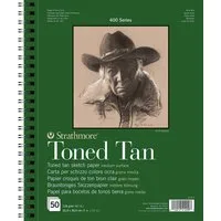 Strathmore Artist Papers™ Zeichenpapier Strathmore Toned Tan 22,9x30,5 cm 50 Blatt 118g/m², für Trockentechniken