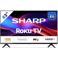 Sharp 2T-C43GDx LED-Fernseher (108 cm/43 Zoll, Full HD, HDR10, Einfacher Startbildschirm, Intuitive Fernbedienung)