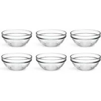 van Well Schale Chefs, 6 Stück, Glas, (Set, 6-tlg), stapelbar, spülmaschinen- und mikrowellengeeignet