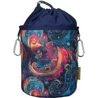 bellaCott Wäscheklammern Wäscheklammerbeutel Paisley, Ø18 x 31 cm, Baumwolle, 2 Karabiner, Auf links Waschbar bei 40 Grad/bügelbar, Trockner auf niedriger Stufe