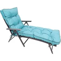 TexDeko Liegenauflage Ecolen Premium 190x60x8cm, Antirutsch-Boden, Polster für Gartenliege, UV-beständig, Wasserabweisend