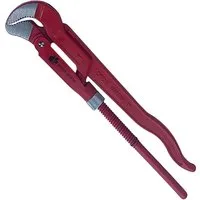 CF-Technik Rohrzange Rohrzange, Eckrohrzange 45° S-Maul 1 - 3 Zoll, Größe nach Wahl