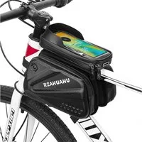 Forrlite Fahrradtasche Lenkertasche Fahrrad, Rahmentasche Fahrrad mit Handytasche (Wasserdicht, mit Handyfach, einfache Montage, Fahrradtasche bis 7.2" für Lenker), ideal für Fahrradfahrer, perfekt für Radsport