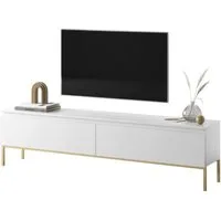 Selsey TV-Schrank BEMMI geräumige Staufläche, 2-türig mit Metallgestell in Gold