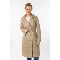 Mauritius Ledermantel GWTaruh OT (2-tlg) femininer Leder-Trenchcoat mit Bindegürtel