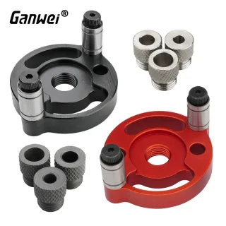 Ganwei Precision Single Hole Positioning Puncher Versatile Woodworking Tool with 6mm 8mm 10mm Drill Bit Set Adaptive Cen