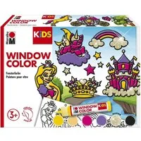 Marabu Kreativset Marabu KiDS Window Color Set Prinzessin, 6 x 25 ml Fensterfarbe