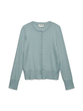 Aware - AWVINA LS O-NECK KNIT CARDIGAN NOOS Gray Mist - Gr. - S