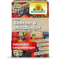 Neudorff Obstdünger Azet Beeren- & ObstDünger 2,5 kg, organischer Langzeitdünger mit Sofort- & Langzeitwirkung, Himbeer & Erdbeer Dünger aus natürlichen Rohstoffen