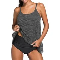 Badekönig Tankini (2 teilig) im Häkellook mit High Waist Slip