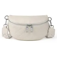TAN.TOMI Schultertasche Bauchtasche Damen Stylisch Umhängetasche Crossbody Bag Gürteltasche, Damen Breiter Gurt Leder, ​Geschenke für Frauen in schlichter Optik
