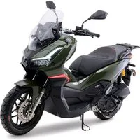 Burnout Motorroller QS125 ADV Grün, 125 ccm, 90 km/h, Euro 5+, TFT Display, LED, Keyless Go