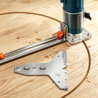 RUITOOL Router Circle Cutting Jig Trimmer Guide Rail Extendable To 831mm Stainless Steel Pulley Fence For Woodworking Sl