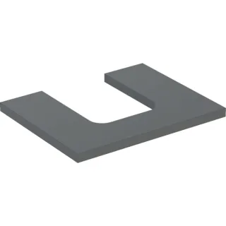 Geberit ONE Waschtisch-Platte, Ausschnitt mittig, für Aufsatzwaschtisch Schalenform 505271003