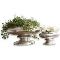 Mirabeau Tischvase Vase 2er Set Loyère silber
