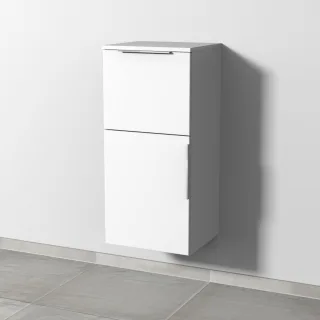 Sanipa 3way Mittelschrank mit 1 Tür und 1 Auszug, Weiß-Soft, UM12843 UM12843