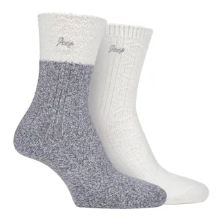 Jeep - 2er-Pack Damen Supersoft Wanderstiefel Socken