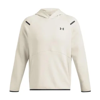Under Armour - "Essential" Kapuzenpullover für Herren, Fleece, Raglanärmel (Weiß/Schwarz)
