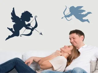 Wandtattoo "Engel Amor Aufkleber"