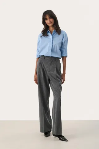 Pants Suiting Classic fit Gray Flannel Pinstripe grey