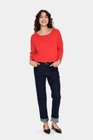 Strickpullover Casual fit red