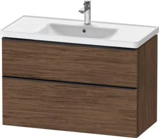 Duravit D-Neo Waschtischunterbau wandhängend Nussbaum dunkel Matt 984x452x625 mm - DE43560BD210000 DE43560BD210000