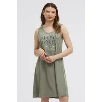 SOCCX Sommerkleid mit Glitzerstein-Wording