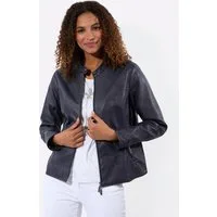 Witt Allwetterjacke Lederimitat-Jacke Langarm