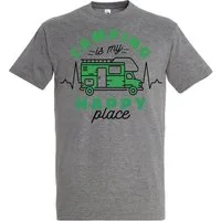Youth Designz T-Shirt Camping is my Happy Place mit trendigem Motiv