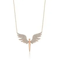 Einzelstück Charm-Kette Halskette Angel 925 Sterling Silber