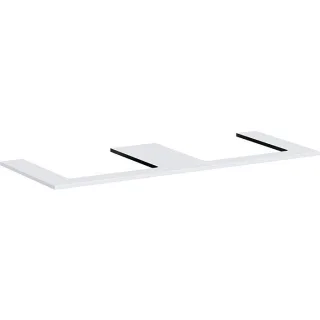 hansgrohe Xilesa E Konsole 54274700 1375x550mm, 2 Ausschnitte, mattweiß