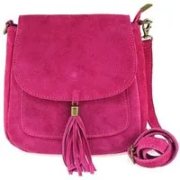 ITALYSHOP24 Schultertasche Made in Italy Damen Leder Tasche CrossOver, als Schultertasche, CrossBody, Umhängetasche tragbar