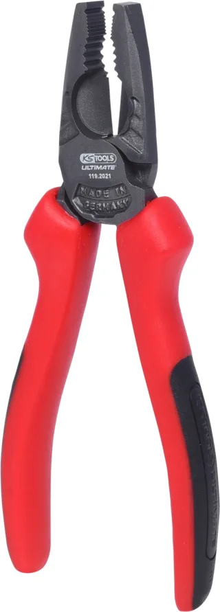 KS Tools ULTIMATEplus Kombinationszange, 180mm rot/schwarz - 119.2021
