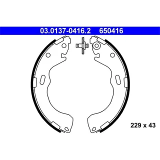 ATE Bremsbackensatz hinten Ford Maverick Mazda 626 Premacy Tribute