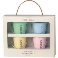 Eddingtons Eierbecher Eimer Eierbecher in pastell im 4er Set