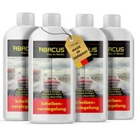 ABACUS Fleet Magic Nanoversiegelung, Glasversiegelung, Lotusversiegelung, Scheibenversiegelung (Regenabweiser mit Abperleffekt, 4x250ml), Deutschlands bekannte Scheibenversiegelung mit Lotuseffekt