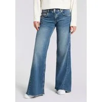 Herrlicher 5-Pocket-Jeans Edna Kama Denim Flared Fit, extra Weite