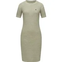 Ragwear Strickkleid Kolya kurzärmliges Damen Midikleid in Strickoptik