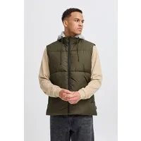 Blend Steppweste BHELWIN vest w. jersey hood Regular Fit, mit Reißverschluss, aus Polyester und Kunstfaser