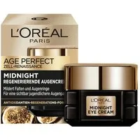 L'ORÉAL PARIS Anti-Aging-Augencreme Age Perfect - Midnight Regenerierende Augencreme, Mildert Falten & Für eine sichtbar jugendlichere Augenpartie