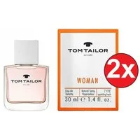 TOM TAILOR Eau de Toilette Woman für Sie EDT 2x 30 ml Damendüfte Duft Frauen Parfum, 2-tlg., Intensiv fruchtig blumig Parfüm Geschenk für Damen Frauen Mädchen