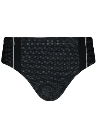 BASEFIELD - He.-Badeslip black print - Gr. - 7