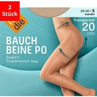 Nur Die Feinstrumpfhose Bauch-Beine-Po, 20 Den (2 St)