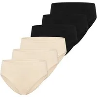 Schiesser Hüftslip 6er Pack Essentials Cotton (Spar-Set, 6-St) Slip - Baumwolle - Atmungsaktiv - Optimale Passform