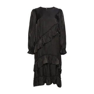 Sierra-Rüschkleid in Schwarz