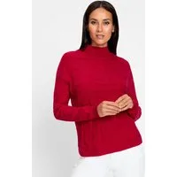 heine Strickpullover Jacquard-Pullover Langarm Feinstrick