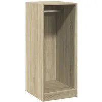 vidaXL Kleiderständer Kleiderschrank Sonoma-Eiche 48x41x102 cm Holzwerkstoff, (1 St)